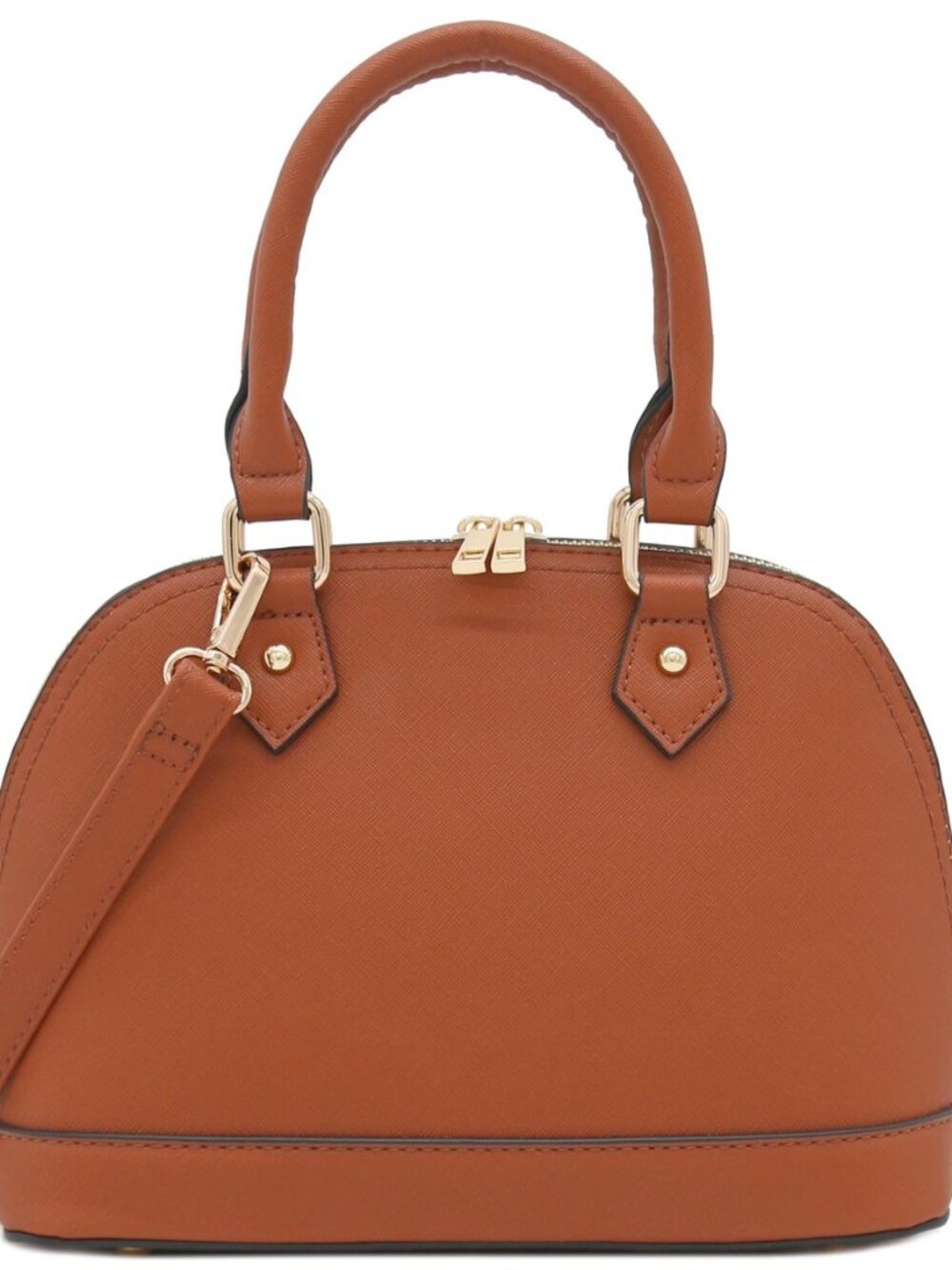Zip-Around Saffiano Classic Dome Satchel
